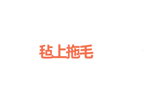 毡上拖毛