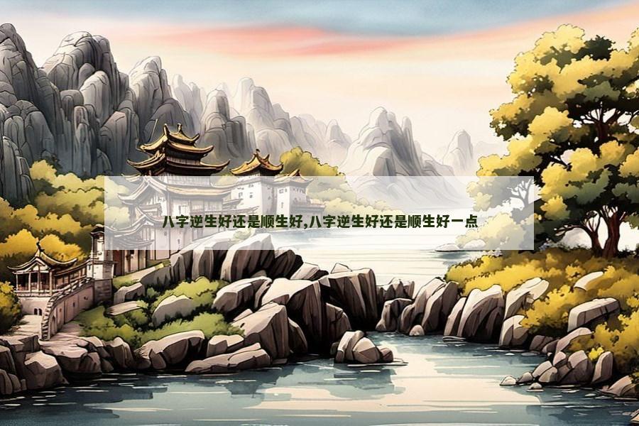 八字逆生好还是顺生好,八字逆生好还是顺生好一点